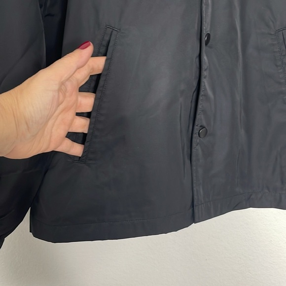 Vast Life Global Black Waterproof Snap Closure Coaches Jacket Men's Large New - Picture 5 of 9
